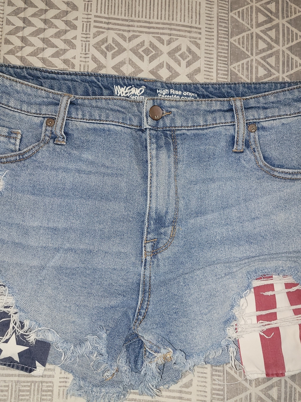 Mossimo Supply Co. Light Blue High-Rise Stretch Denim Shorts - Super Stretch